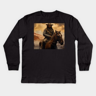 Buffalo Soldier - Close up Kids Long Sleeve T-Shirt